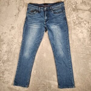 Steve's Jeans Denim Pants Mens 32x30 Blue Excellent Straight Leg Stretch